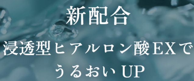 浸透型ヒアルロン酸EXで潤いアップ