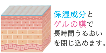 ゲルの膜で水分と栄養を閉じ込める